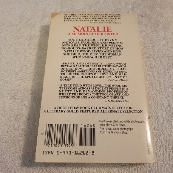 Natalie A Memoir By Her Sister Lana Wood - Paper Back Book 1984 - Picture 2 of 4